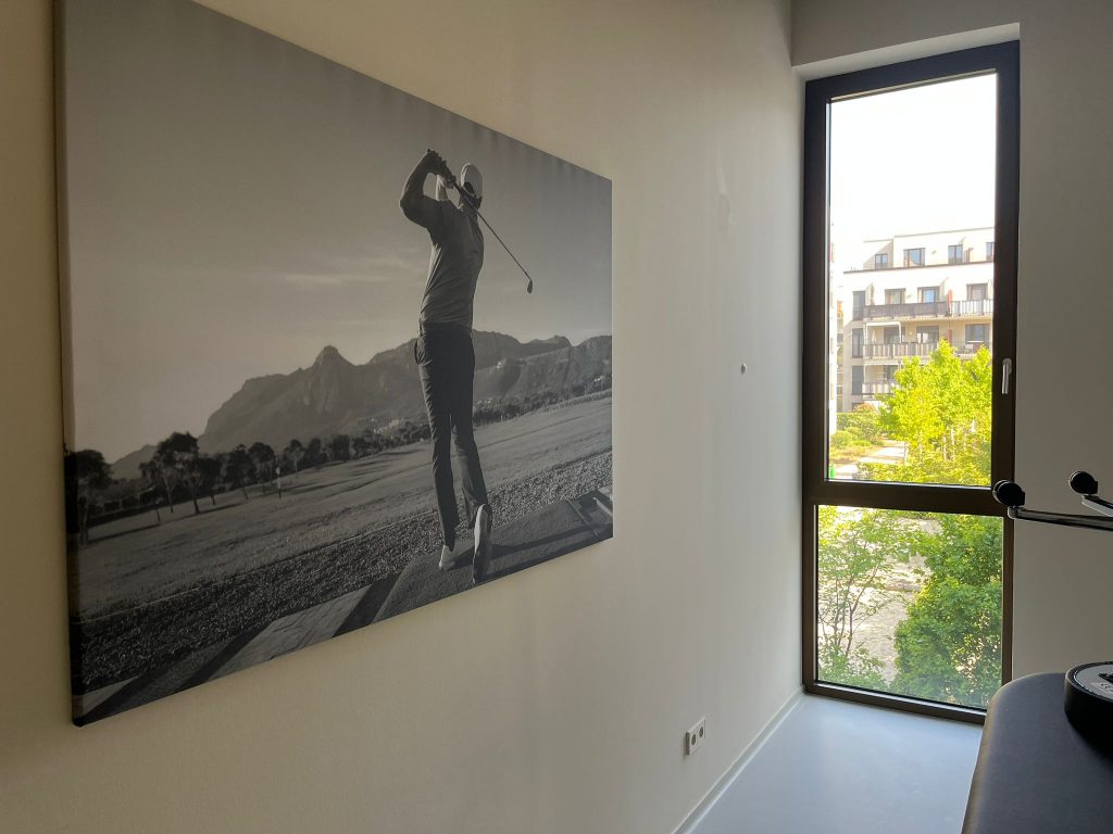 Wandbild mit Golfer